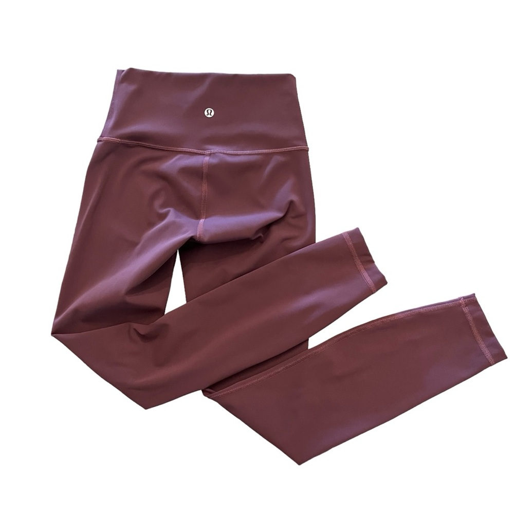 Lululemon Wunder Under Hi-Rise 7/8 Tight Full-On Luon 25" Black Cherry - Size 2